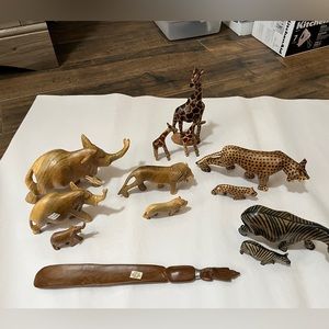 Besmo Hand Carved in Kenya African Animals